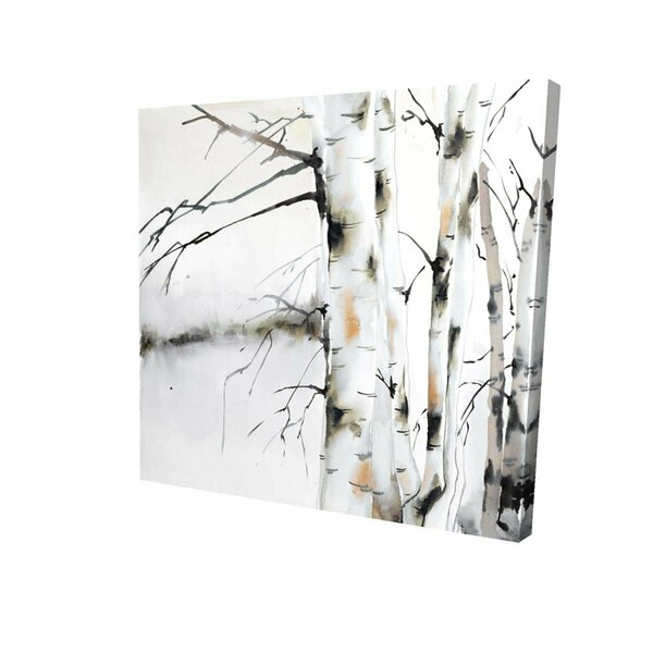 Fondo 32 x 32 in. Winter Birches-Print on Canvas FO2790223